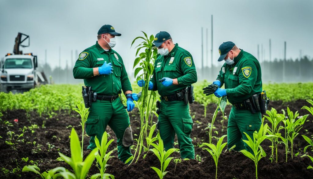 Marijuana eradication in Peru