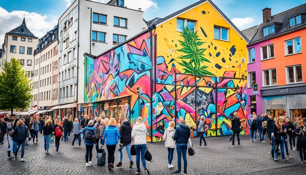 cannabis-friendly neighborhoods Düsseldorf