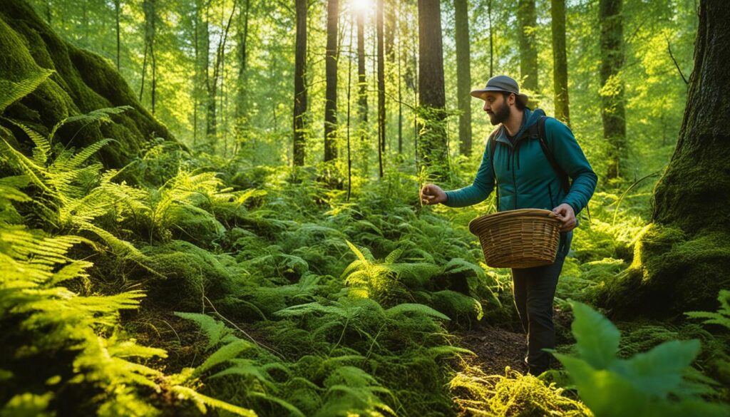 foraging for wild edible plants