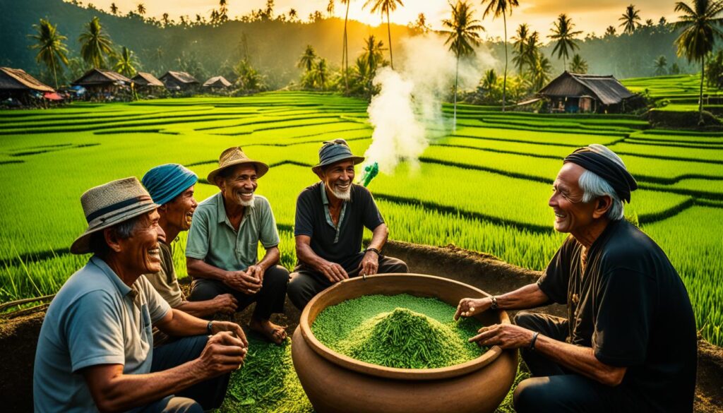 historical cannabis use Indonesia